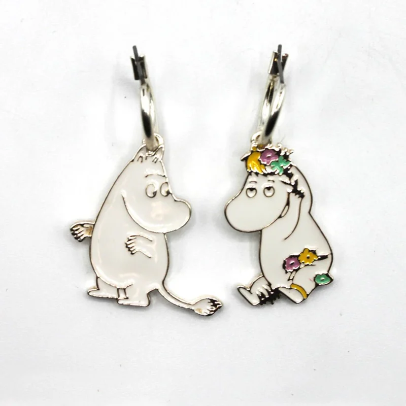 Moomin & Snorkmaiden enamel earrings