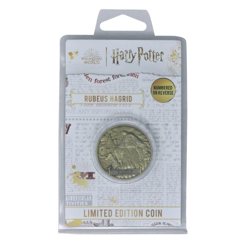 Harry Potter Hagrid collectible coin,Harry Potter limited edition coin UK,Rubeus Hagrid collectible UK,Harry Potter memorabilia UK,Wizarding World collectible coin,Harry Potter gifts UK,limited edition Harry Potter collectible,Hagrid gift for Harry Potter fans,limited edition Wizarding World merch,Hagrid merchandise UK,Harry Potter numbered collectible