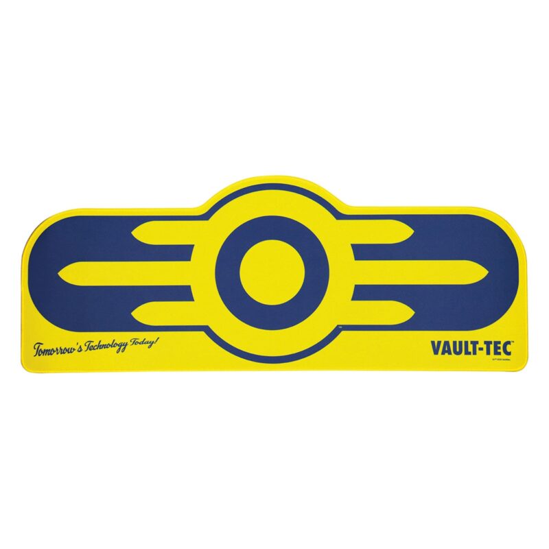 fallout gaming desk pad,vault-tec desk mat,fallout desk pad coaster set,fallout gaming accessories,gaming desk mat gift,officially licensed fallout merch,fallout gift for pc gamers
