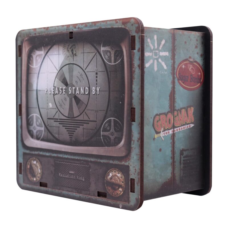 fallout desk tidy,vault boy pen holder,fallout gaming desk accessories,fanatik fallout desk organiser,fallout merchandise UK,fallout themed desk organiser gift