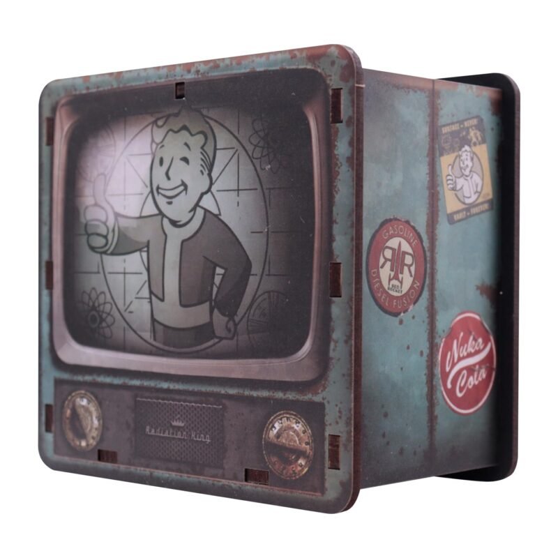 fallout desk tidy,vault boy pen holder,fallout gaming desk accessories,fanatik fallout desk organiser,fallout merchandise UK,fallout themed desk organiser gift