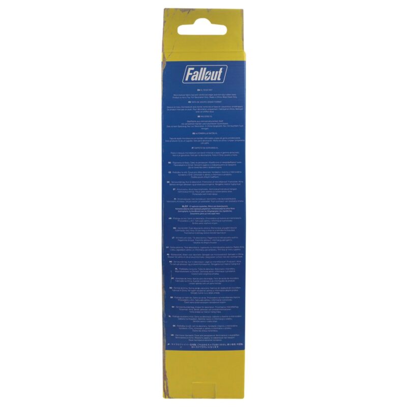 fallout gaming desk pad,vault-tec desk mat,fallout desk pad coaster set,fallout gaming accessories,gaming desk mat gift,officially licensed fallout merch,fallout gift for pc gamers