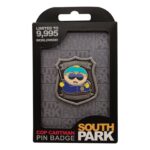 South Park Cartman pin badge,South Park pin badge UK,Cartman police pin badge,officially licensed South Park merchandise,Cartman collectible UK,South Park gifts UK,individually numbered pin badge,Cartman police costume collectible,South Park merchandise UK