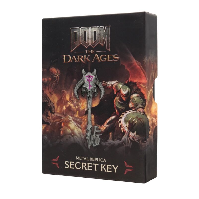 doom the dark ages metal key replica,doom dark ages collectible,fanatik doom replica,doom dark ages limited edition merch,officially licensed doom merchandise