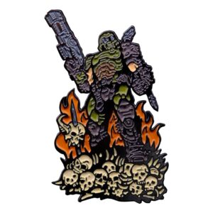 doom eternal pin badge