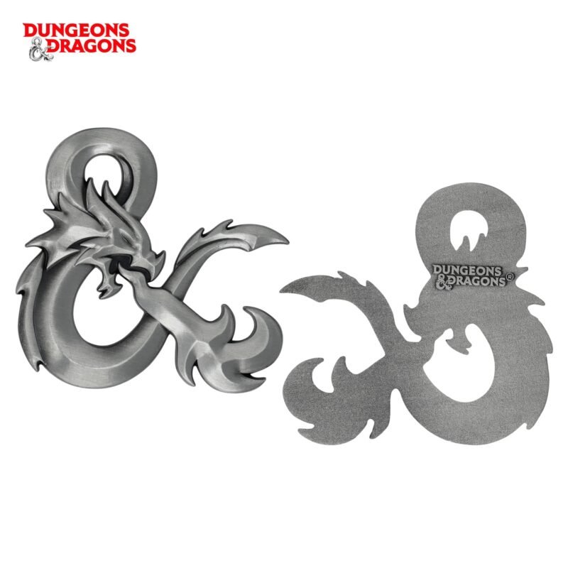 Dungeons and Dragons metal medallion,D&D ampersand medallion,Dungeons and Dragons gift for Dungeon Master,DnD collector's gift UK,official D&D merchandise UK,Dungeon Master gift ideas,D&D limited edition collectible,DnD metal medallion,Dungeons and Dragons jewellery,tabletop gaming gifts UK,D&D memorabilia UK,official Dungeons and Dragons merch
