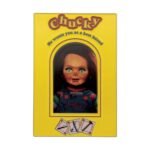 Chucky limited edition metal collectible,Chucky collectible UK,officially licensed Chucky merchandise,Chucky horror gift UK,limited edition horror collectible,Child's Play memorabilia UK,Chucky spell card collectible,horror movie gifts UK,Chucky fan gift,Chucky gift for horror fans,limited edition horror merch,slasher movie collectible UK