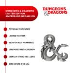 Dungeons and Dragons metal medallion,D&D ampersand medallion,Dungeons and Dragons gift for Dungeon Master,DnD collector's gift UK,official D&D merchandise UK,Dungeon Master gift ideas,D&D limited edition collectible,DnD metal medallion,Dungeons and Dragons jewellery,tabletop gaming gifts UK,D&D memorabilia UK,official Dungeons and Dragons merch