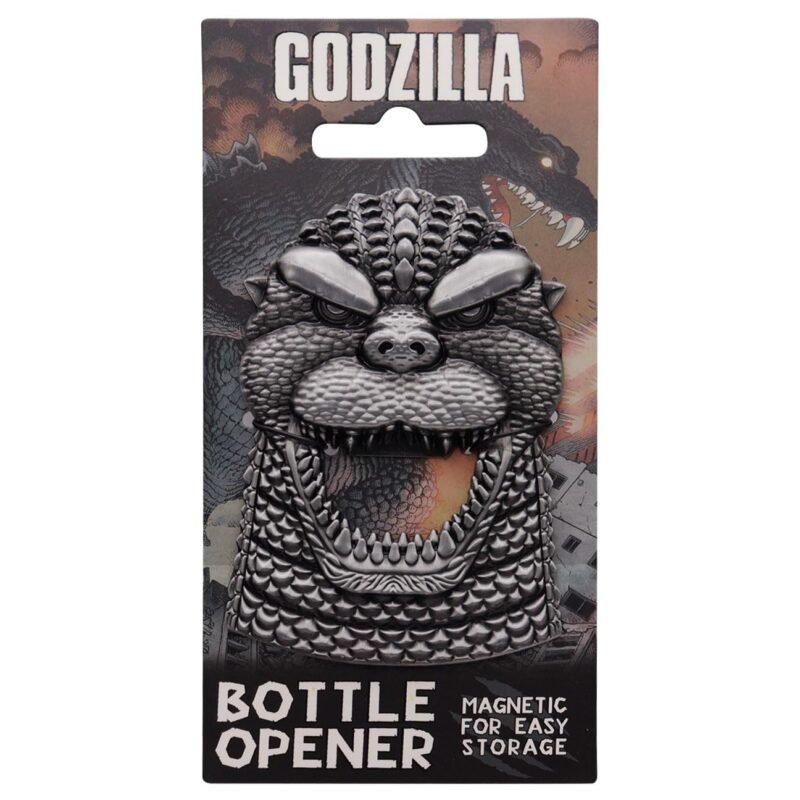 Godzilla bottle opener,officially licensed Godzilla merchandise,magnetic bottle opener fridge,novelty bottle opener,Kaiju bottle opener UK,Godzilla gifts UK,Godzilla collectible UK