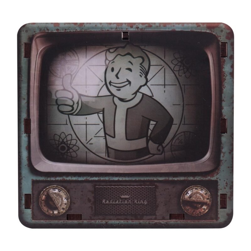 fallout desk tidy,vault boy pen holder,fallout gaming desk accessories,fanatik fallout desk organiser,fallout merchandise UK,fallout themed desk organiser gift