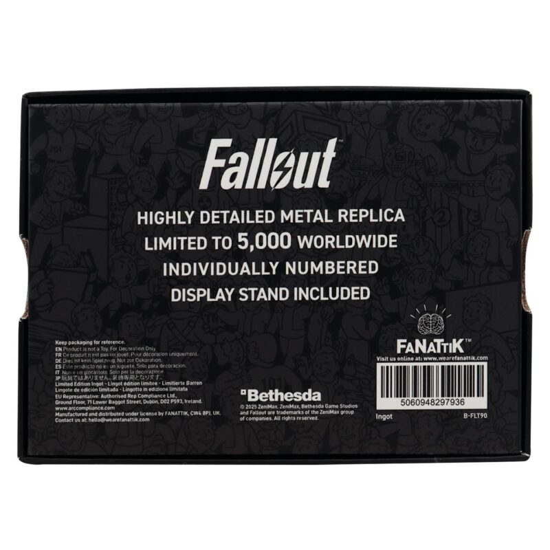 fallout 3 keycard replica,fallout metal replica collectible,fanatik fallout replica,fallout numbered collectible UK,vault-tec keycard prop