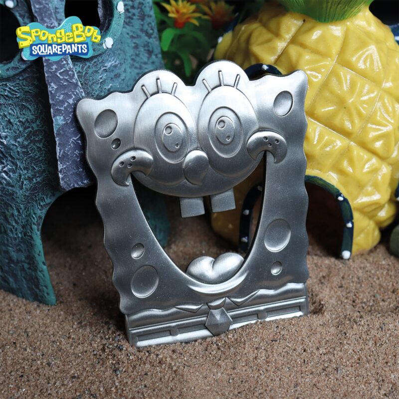 SpongeBob SquarePants bottle opener,SpongeBob bottle opener UK,SpongeBob gifts for adults,SpongeBob kitchen accessories,novelty bottle opener UK,magnetic bottle opener fridge,SpongeBob bar accessories,SpongeBob merchandise UK,funny bottle opener gift UK,retro cartoon gifts UK