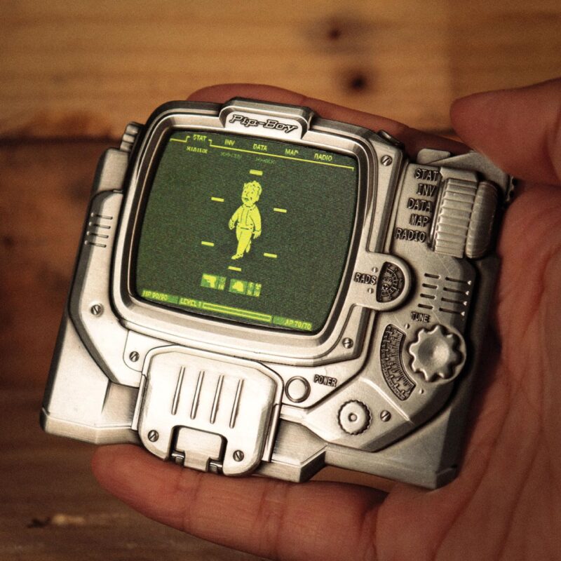 fallout pip-boy ingot,fallout metal collectible,fallout numbered collectible,vault-tec merchandise,fallout collector gift UK,pip-boy metal ingot,officially licensed fallout metal collectible