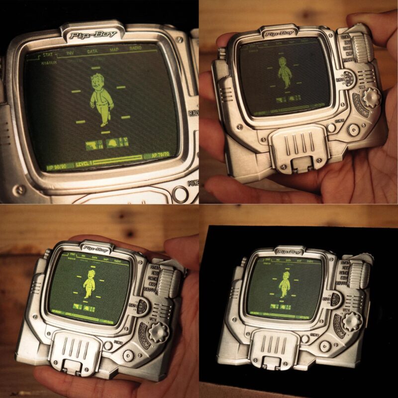fallout pip-boy ingot,fallout metal collectible,fallout numbered collectible,vault-tec merchandise,fallout collector gift UK,pip-boy metal ingot,officially licensed fallout metal collectible