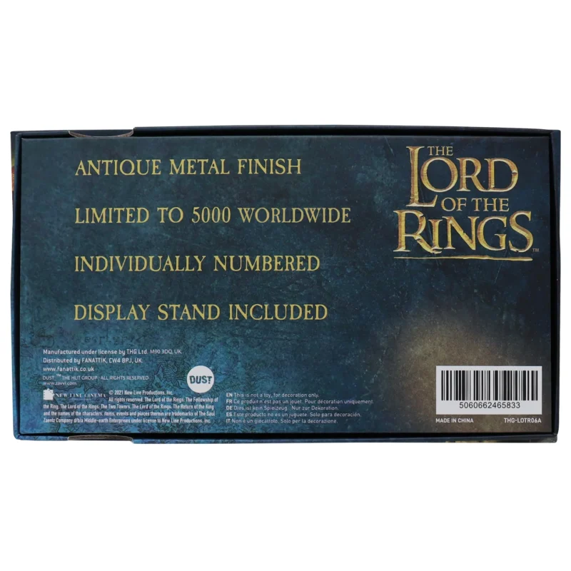 Lord of the Rings Fellowship Plaque,Fanattik Lord of the Rings collectible,LOTR limited edition plaque,Fellowship of the Ring metal plaque,officially licensed Lord of the Rings gift,LOTR collector gifts UK