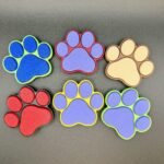 Dog Paw Clicker Fidget Keyring