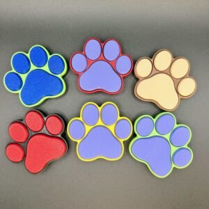 Dog Paw Clicker Fidget Keyring