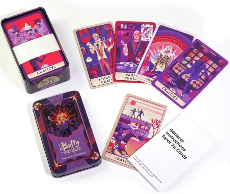 Buffy-The-Vampire-Slayer-Tiny-Tarot-Card-Deck-in-Presentation-Tin Buffy the Vampire Slayer tarot deck