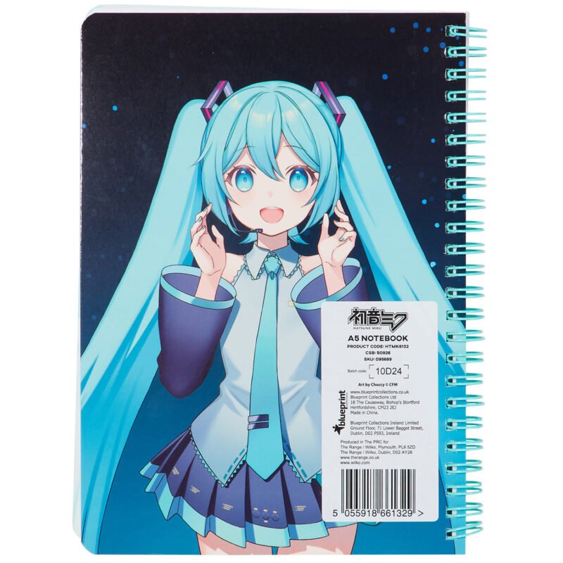 Hatsune Miku merchandise,Hatsune Miku notebook,Hatsune Miku gift,anime stationery,Hatsune Miku official merch