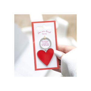 You Are Loved Heart Keyring
