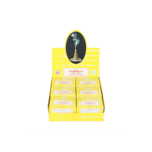 Set of 12 Citronella Dhoop Incense Cones by Satya (6/30)
