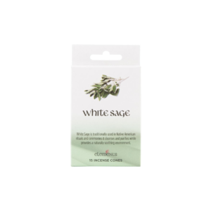 Set of 12 Packets of Elements White Sage Incense Cones