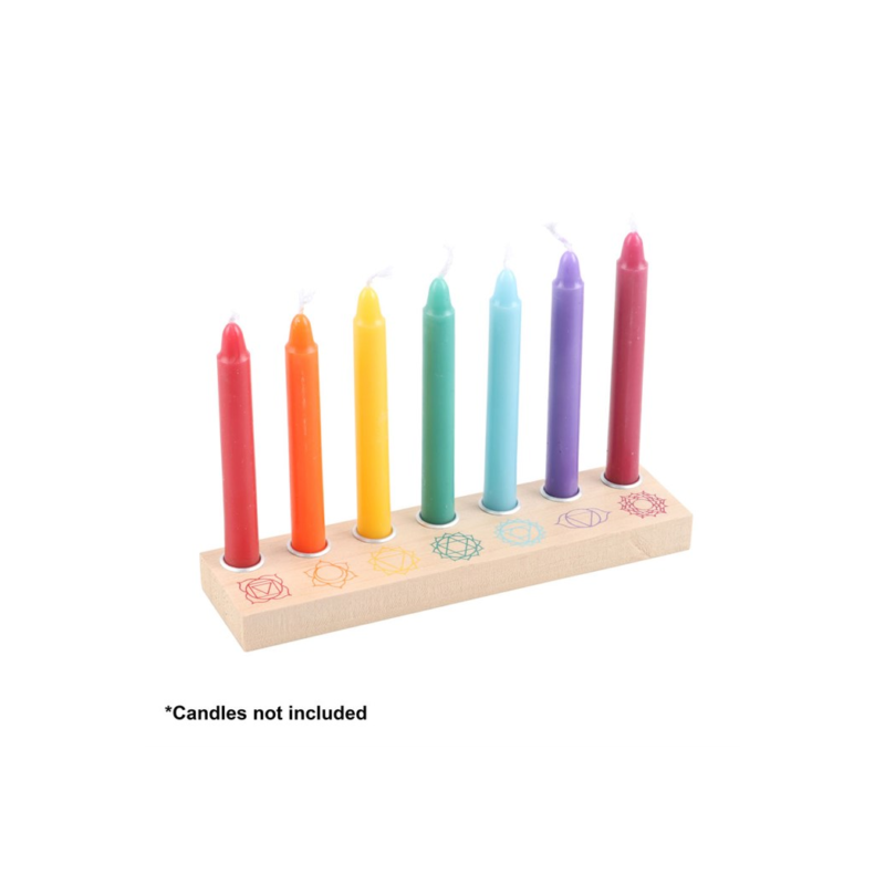 7 chakra candle holder