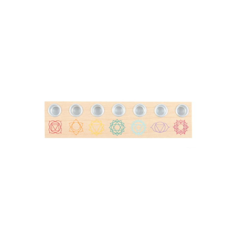 7 chakra candle holder