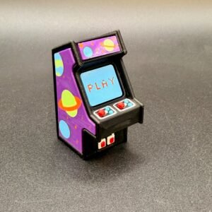 Retro Arcade Clicker Keyring