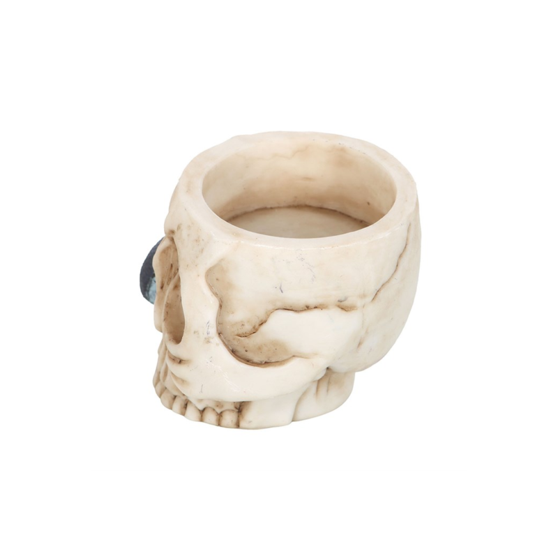 skull candle holder