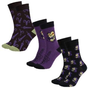CERDÁ LIFE'S LITTLE MOMENTS Masters Of The Universe Pack of 3 Adults Socks for Everyday Wear and Gifts Size 5-12
