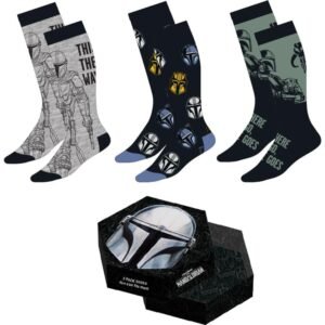 Star Wars Mandalorian Socks, Pack of 3, One Size 38-45
