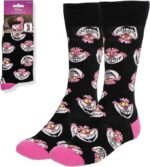 Cheshire Cat socks with pink toe