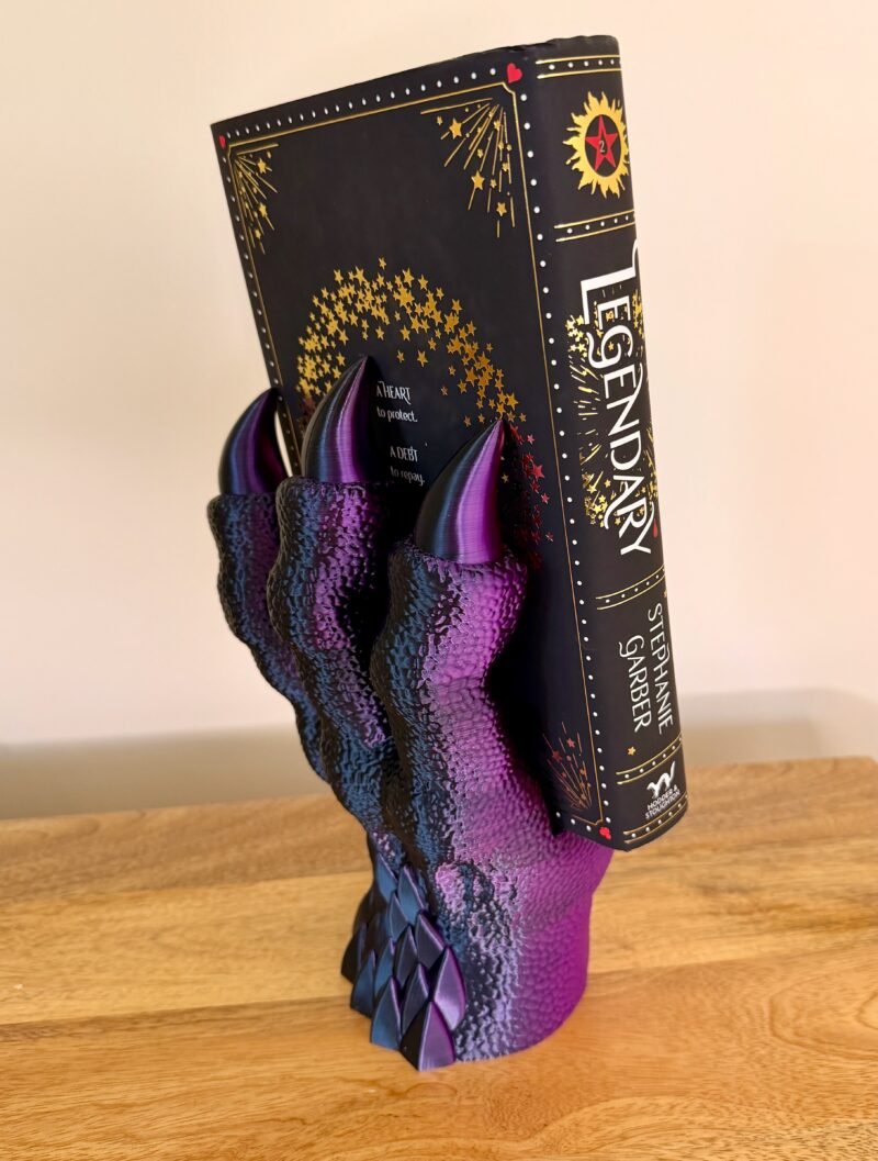 dragon claw book holder,dragon bookend,gothic bookend,fantasy decor,medieval decor,planet goblin,dark academia decor,dnd gift,bookworm gift,shelf decor,desk decor,dragon decor,reader gift