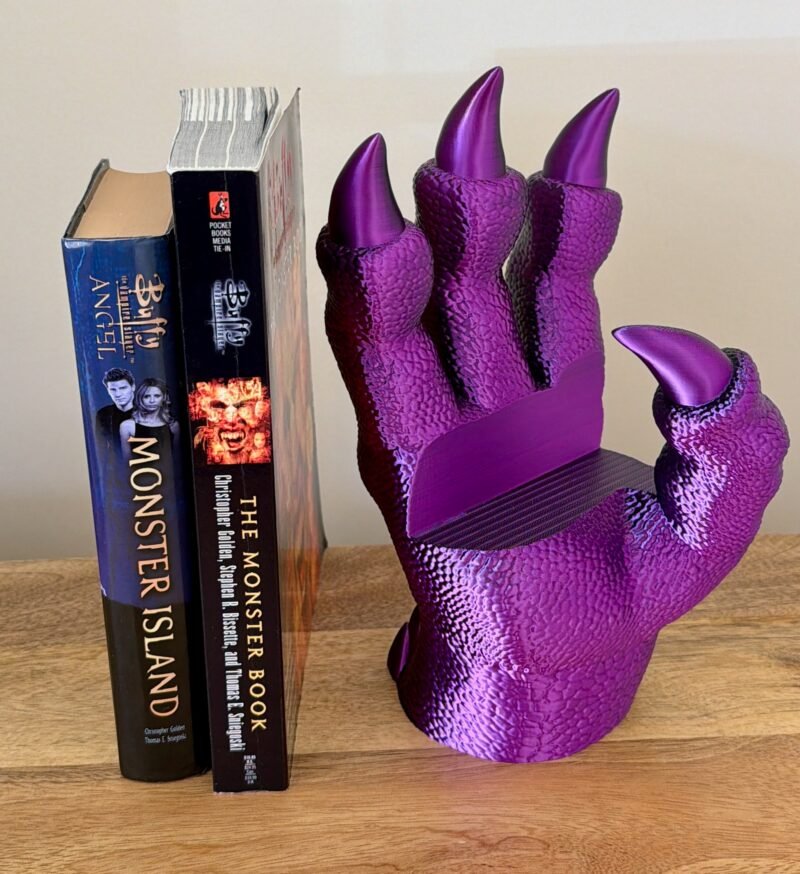 dragon claw book holder,dragon bookend,gothic bookend,fantasy decor,medieval decor,planet goblin,dark academia decor,dnd gift,bookworm gift,shelf decor,desk decor,dragon decor,reader gift