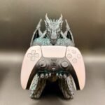 dragon controller holder,controller stand,planet goblin,fantasy gaming decor,dragon figure,gaming room decor,gamer gift,dnd gift,geeky gift,dragon decor,desk decor,controller display,dragon figurine