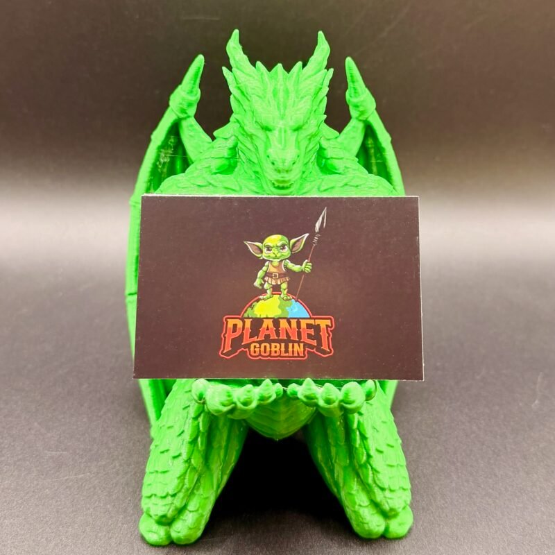 dragon business card holder,business card holder,desk card holder,planet goblin,fantasy decor,gothic decor,dragon decor,desk decor,card holder stand,unique card holder,dnd gift,gamer gift,geeky gift