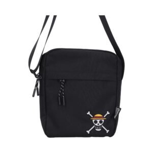 One Piece Luffy Jolly Roger Crossbody Bag (Black) 22.8cm