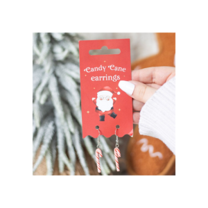 Candy Cane Dangle Earrings