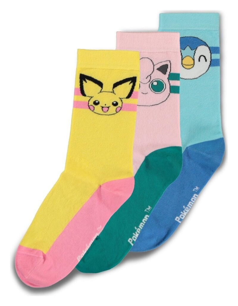 hr_cr615115pok-39-42 Pokémon Socks 3-Pack