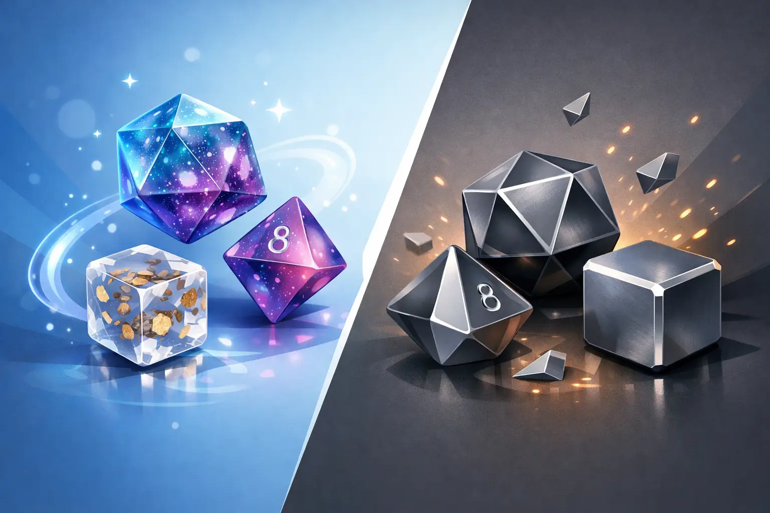 Resin Dice vs Metal Dice: Which to Choose?