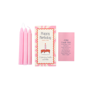 Set of 3 Happy Birthday Candles in a Box