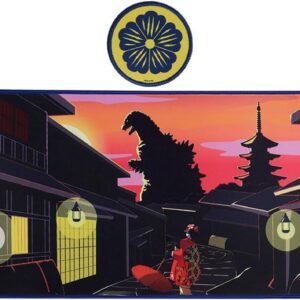 Godzilla over Japanese town