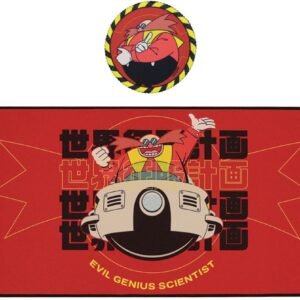 Evil scientist Eggman on red mat