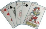 Playing cards with Joker.