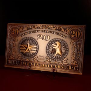 Twenty dollar coin replica