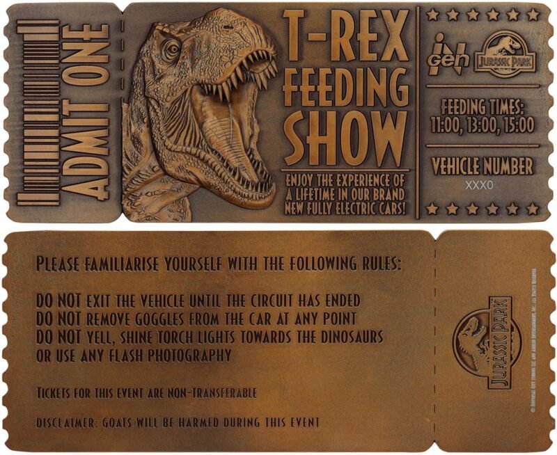 T-Rex feeding show ticket
