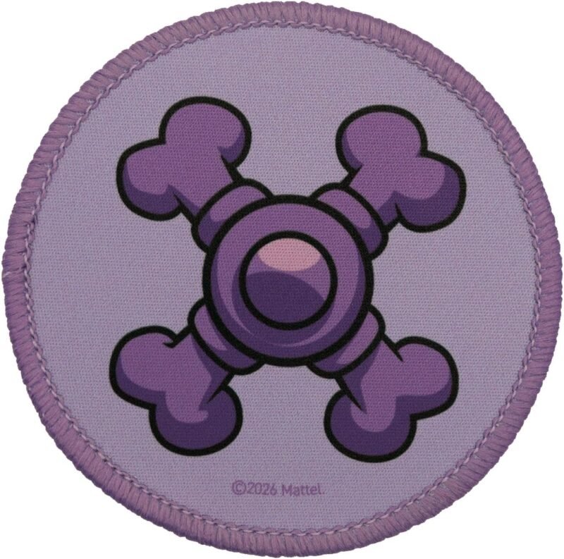 Purple crossbones patch