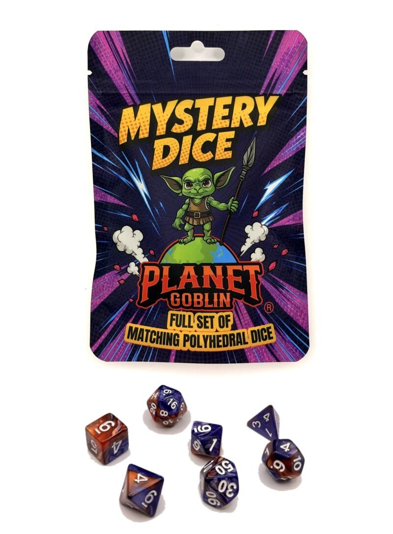 Mystery dice set polyhedral dice