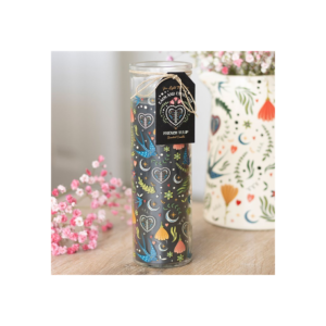 Midnight Bloom Print French Tulip Tube Candle